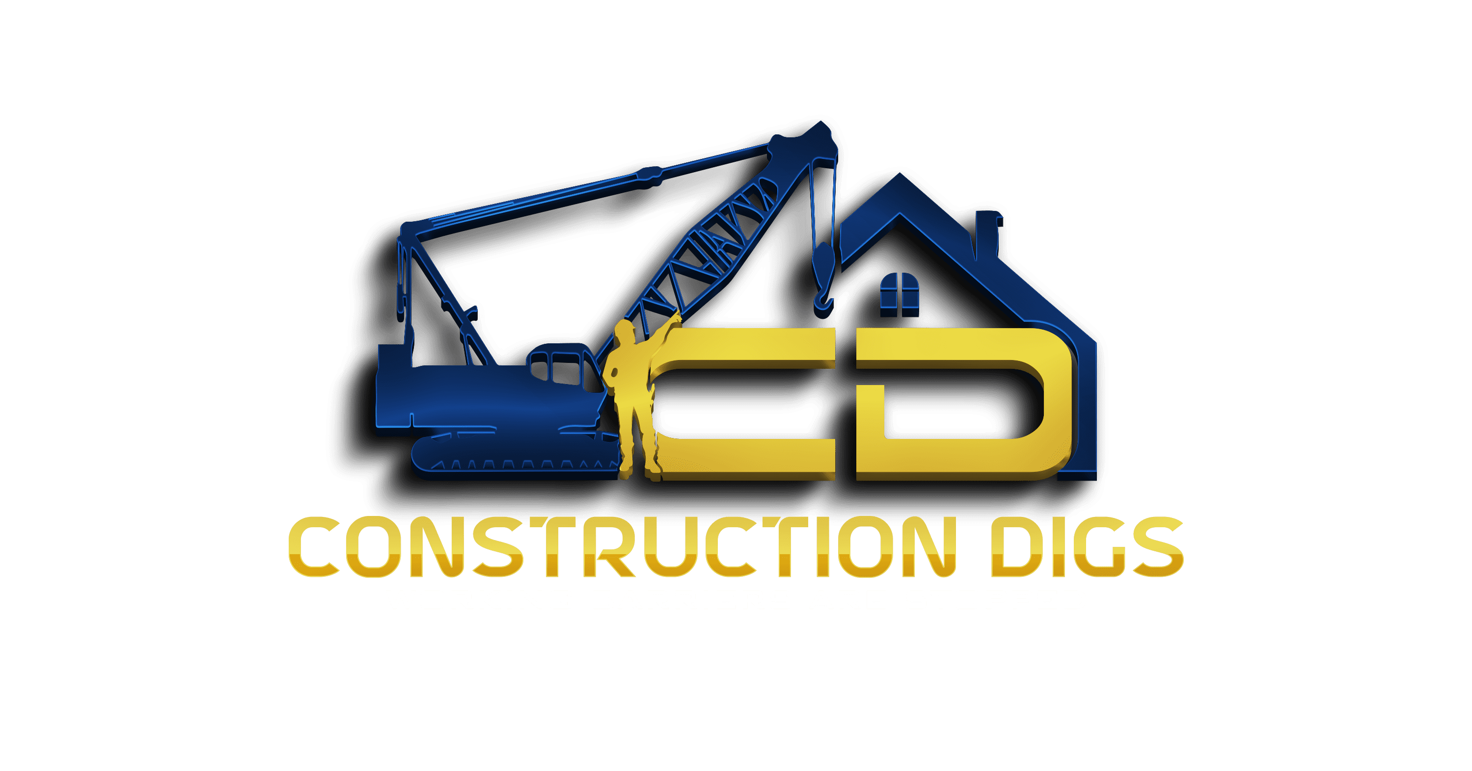 Construction Digs Construction working barriers are stopped.